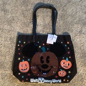 Disney Tote Bag Halloween Mickey Mouse Pum…